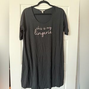 Soma Black Sleepshirt